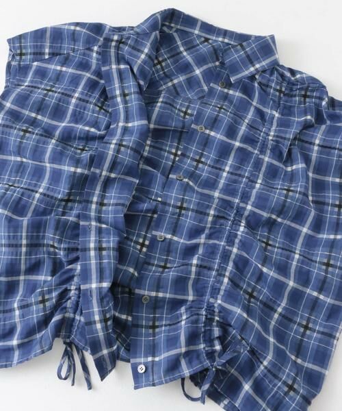 KBF / ケービーエフ シャツ・ブラウス | ドロストシアーチェックブラウス | 詳細9