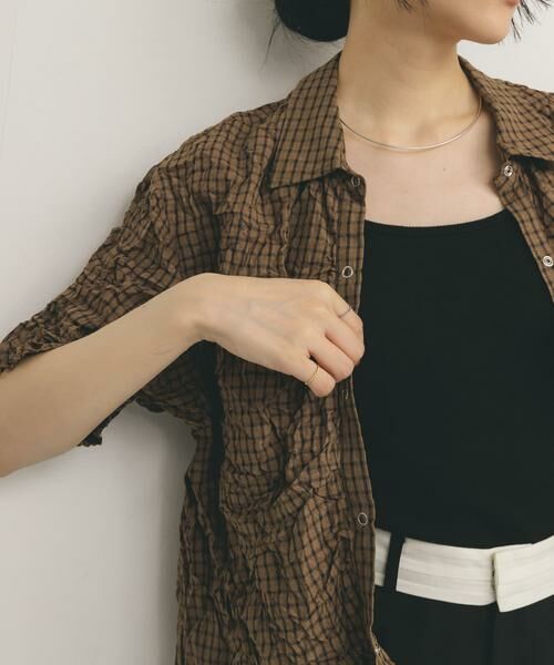 KBF / ケービーエフ シャツ・ブラウス | ワッシャーチェックシャツ | 詳細1