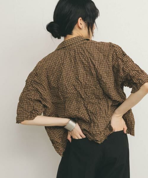KBF / ケービーエフ シャツ・ブラウス | ワッシャーチェックシャツ | 詳細4