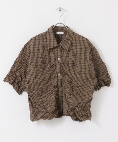 KBF / ケービーエフ シャツ・ブラウス | ワッシャーチェックシャツ | 詳細7