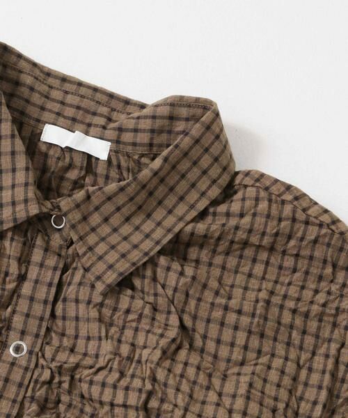 KBF / ケービーエフ シャツ・ブラウス | ワッシャーチェックシャツ | 詳細8
