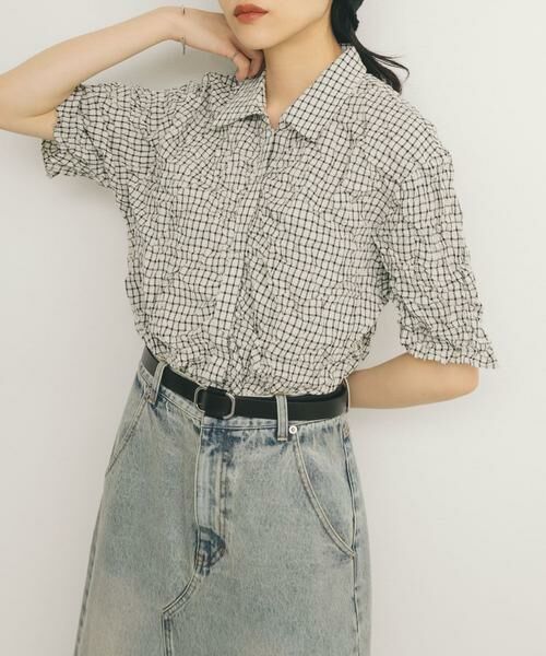 KBF / ケービーエフ シャツ・ブラウス | ワッシャーチェックシャツ | 詳細11