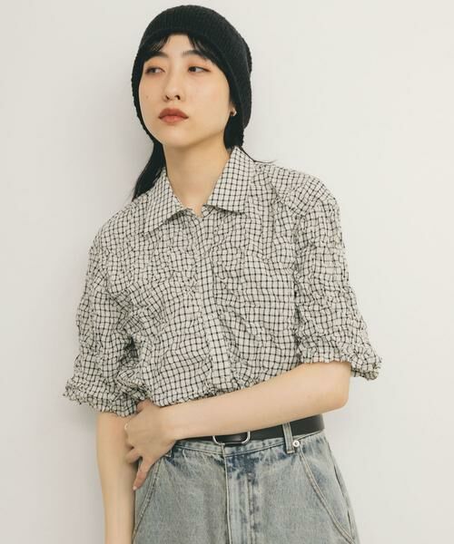 KBF / ケービーエフ シャツ・ブラウス | ワッシャーチェックシャツ | 詳細12