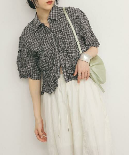 KBF / ケービーエフ シャツ・ブラウス | ワッシャーチェックシャツ | 詳細28