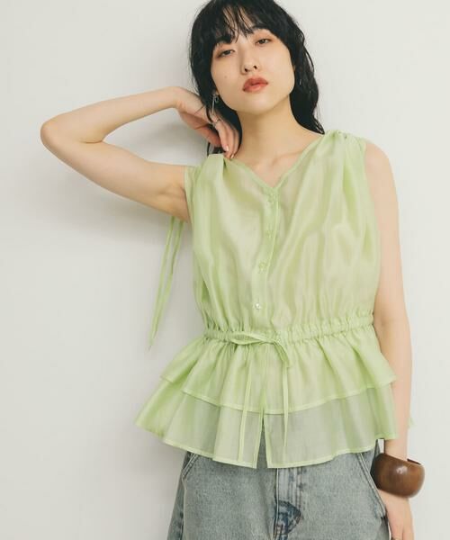 KBF / ケービーエフ シャツ・ブラウス | ドロストシアートップス | 詳細2