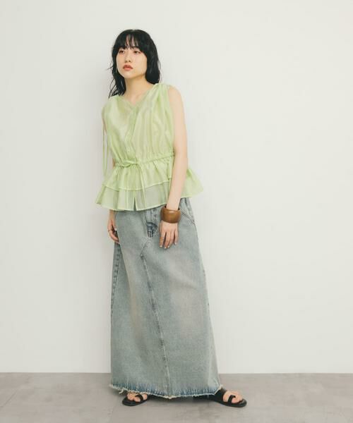 KBF / ケービーエフ シャツ・ブラウス | ドロストシアートップス | 詳細5