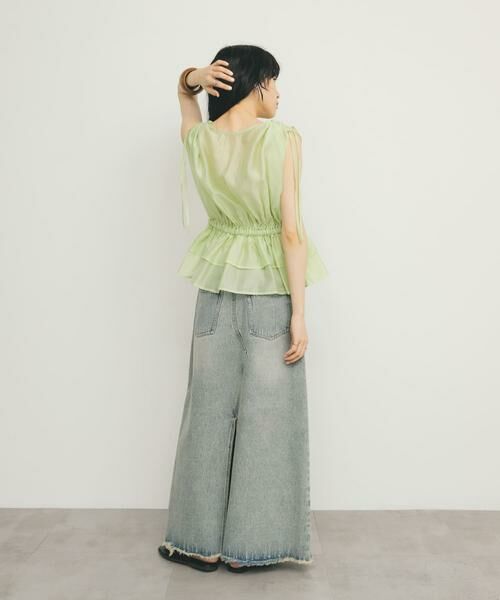 KBF / ケービーエフ シャツ・ブラウス | ドロストシアートップス | 詳細7