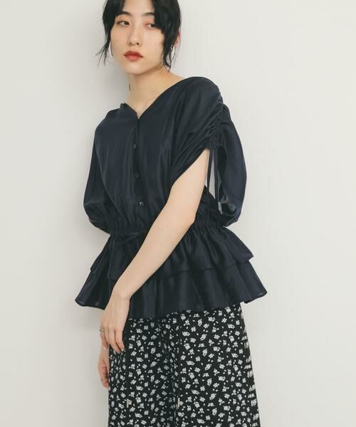 KBF / ケービーエフ シャツ・ブラウス | ドロストシアートップス | 詳細12