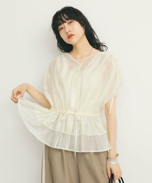 KBF / ケービーエフ シャツ・ブラウス | ドロストシアートップス | 詳細22