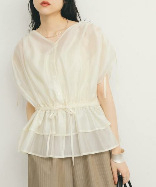 KBF / ケービーエフ シャツ・ブラウス | ドロストシアートップス | 詳細23