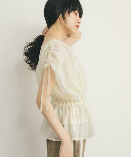 KBF / ケービーエフ シャツ・ブラウス | ドロストシアートップス | 詳細25