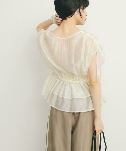 KBF / ケービーエフ シャツ・ブラウス | ドロストシアートップス | 詳細26