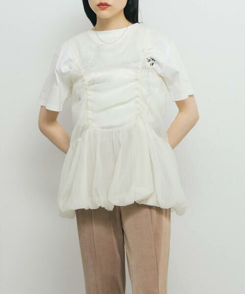 KBF / ケービーエフ チュニック | ドロストバルーンスリーブレストップス | 詳細1