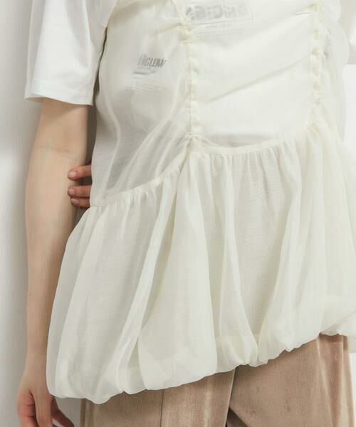 KBF / ケービーエフ チュニック | ドロストバルーンスリーブレストップス | 詳細5