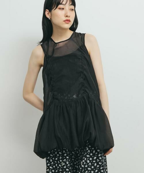 KBF / ケービーエフ チュニック | ドロストバルーンスリーブレストップス | 詳細13