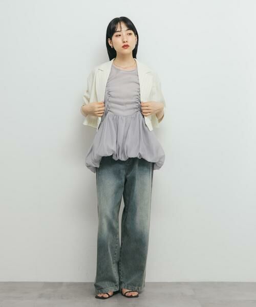 KBF / ケービーエフ チュニック | ドロストバルーンスリーブレストップス | 詳細28