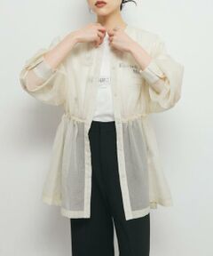 KBF / ケービーエフ シャツ・ブラウス | シアードロストカラーレスシャツ