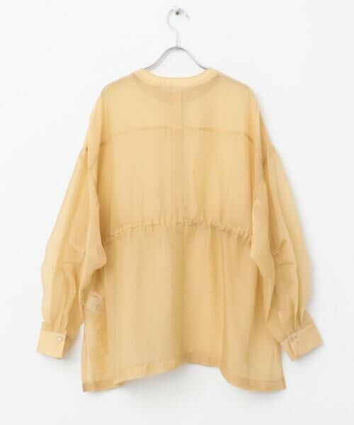 KBF / ケービーエフ シャツ・ブラウス | シアードロストカラーレスシャツ | 詳細11