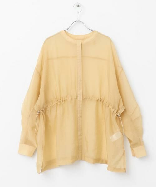 KBF / ケービーエフ シャツ・ブラウス | シアードロストカラーレスシャツ | 詳細8