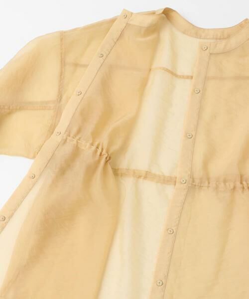 KBF / ケービーエフ シャツ・ブラウス | シアードロストカラーレスシャツ | 詳細9