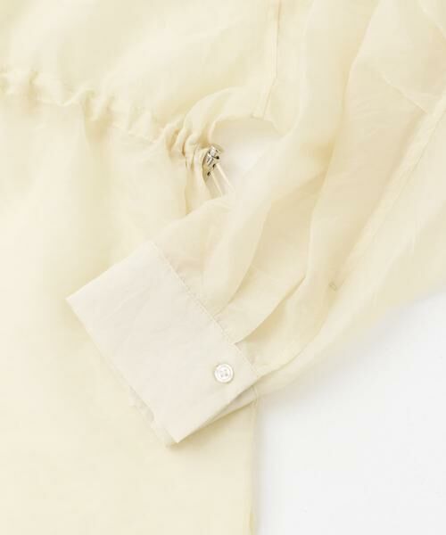 KBF / ケービーエフ シャツ・ブラウス | シアードロストカラーレスシャツ | 詳細22
