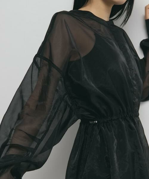 KBF / ケービーエフ シャツ・ブラウス | シアードロストカラーレスシャツ | 詳細23