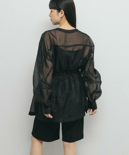 KBF / ケービーエフ シャツ・ブラウス | シアードロストカラーレスシャツ | 詳細25