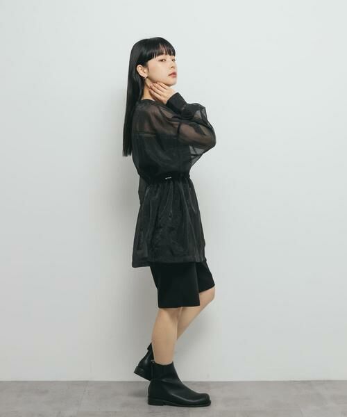 KBF / ケービーエフ シャツ・ブラウス | シアードロストカラーレスシャツ | 詳細27