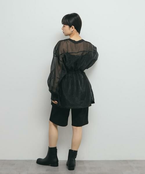 KBF / ケービーエフ シャツ・ブラウス | シアードロストカラーレスシャツ | 詳細28