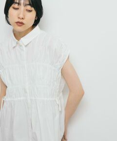 KBF / ケービーエフ シャツ・ブラウス | スリーブレスシャーリングブラウス