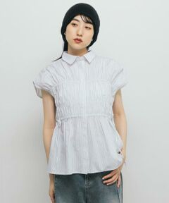 KBF / ケービーエフ シャツ・ブラウス | スリーブレスシャーリングブラウス