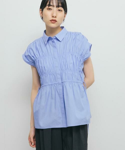 KBF / ケービーエフ シャツ・ブラウス | スリーブレスシャーリングブラウス | 詳細1