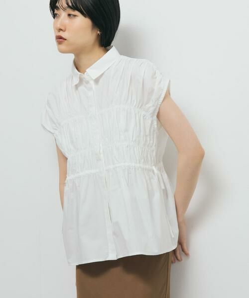 KBF / ケービーエフ シャツ・ブラウス | スリーブレスシャーリングブラウス | 詳細16