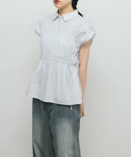 KBF / ケービーエフ シャツ・ブラウス | スリーブレスシャーリングブラウス | 詳細22