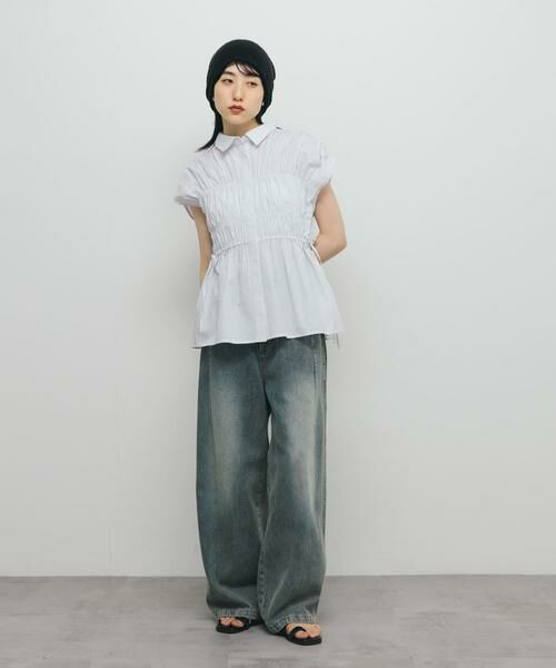 KBF / ケービーエフ シャツ・ブラウス | スリーブレスシャーリングブラウス | 詳細25