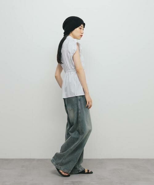 KBF / ケービーエフ シャツ・ブラウス | スリーブレスシャーリングブラウス | 詳細26