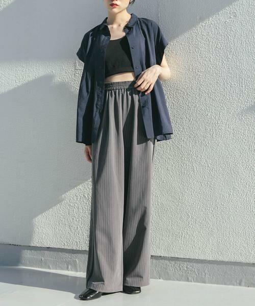 KBF / ケービーエフ シャツ・ブラウス | スリーブレスタックフレアブラウス | 詳細1