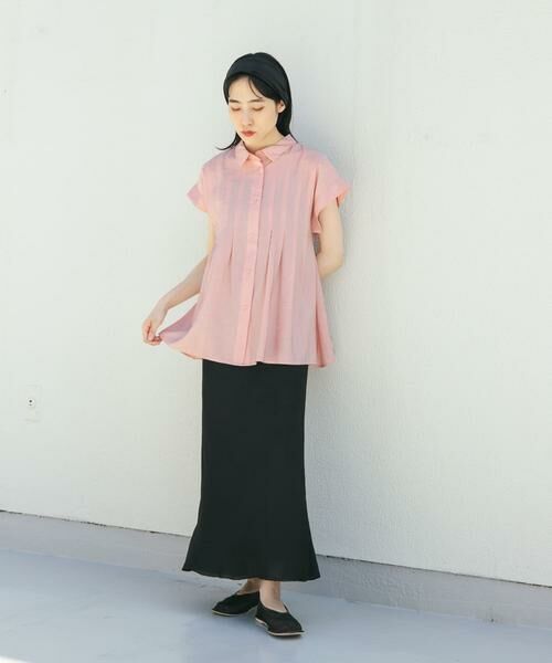 KBF / ケービーエフ シャツ・ブラウス | スリーブレスタックフレアブラウス | 詳細12