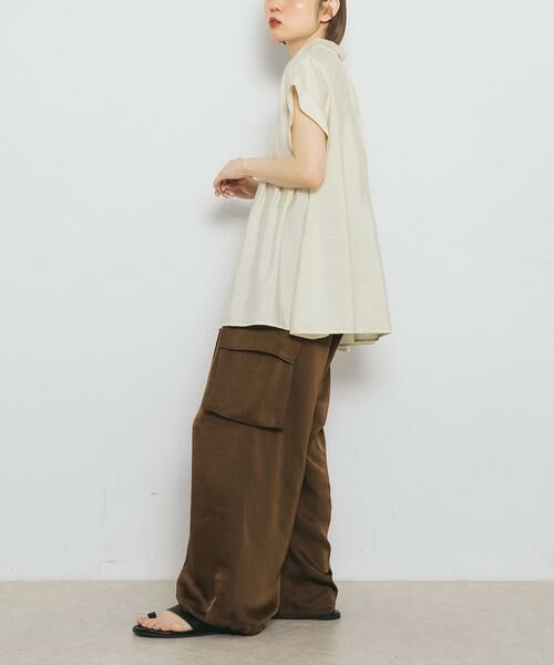 KBF / ケービーエフ シャツ・ブラウス | スリーブレスタックフレアブラウス | 詳細24