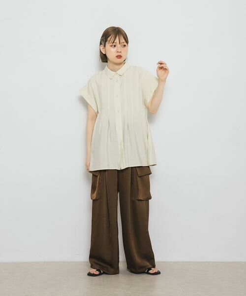 KBF / ケービーエフ シャツ・ブラウス | スリーブレスタックフレアブラウス | 詳細26