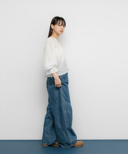 KBF / ケービーエフ シャツ・ブラウス | ピンタックギャザーブラウス | 詳細5