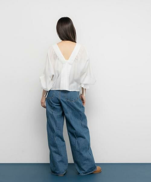 KBF / ケービーエフ シャツ・ブラウス | ピンタックギャザーブラウス | 詳細6