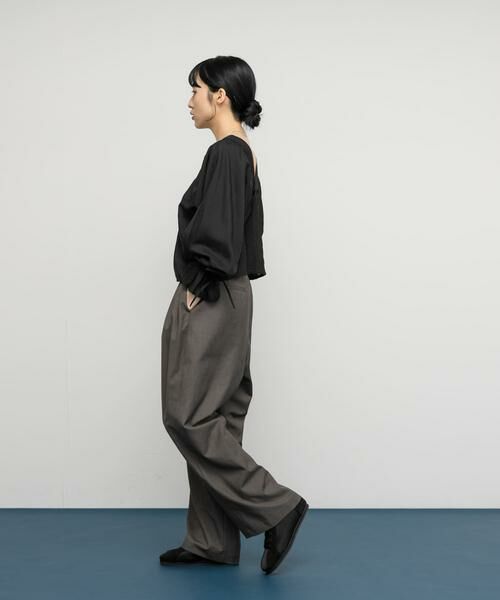 KBF / ケービーエフ シャツ・ブラウス | ピンタックギャザーブラウス | 詳細14