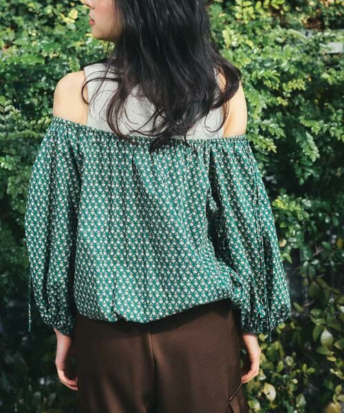 KBF / ケービーエフ シャツ・ブラウス | 2WAYフラワープリントブラウス | 詳細7