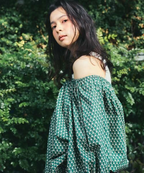 KBF / ケービーエフ シャツ・ブラウス | 2WAYフラワープリントブラウス | 詳細8