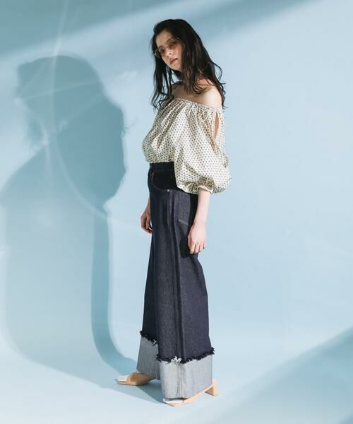 KBF / ケービーエフ シャツ・ブラウス | 2WAYフラワープリントブラウス | 詳細30