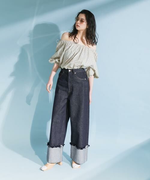 KBF / ケービーエフ シャツ・ブラウス | 2WAYフラワープリントブラウス | 詳細29