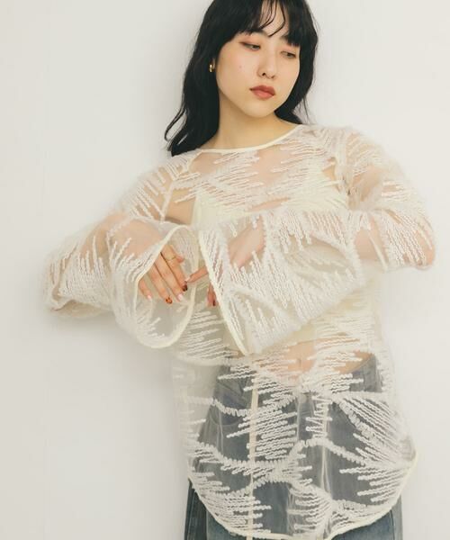 KBF / ケービーエフ シャツ・ブラウス | バテンレースブラウス | 詳細5