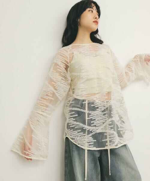 KBF / ケービーエフ シャツ・ブラウス | バテンレースブラウス | 詳細7