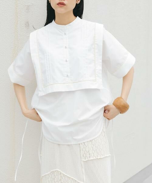 KBF / ケービーエフ シャツ・ブラウス | パイピングレイヤードシャツ | 詳細1